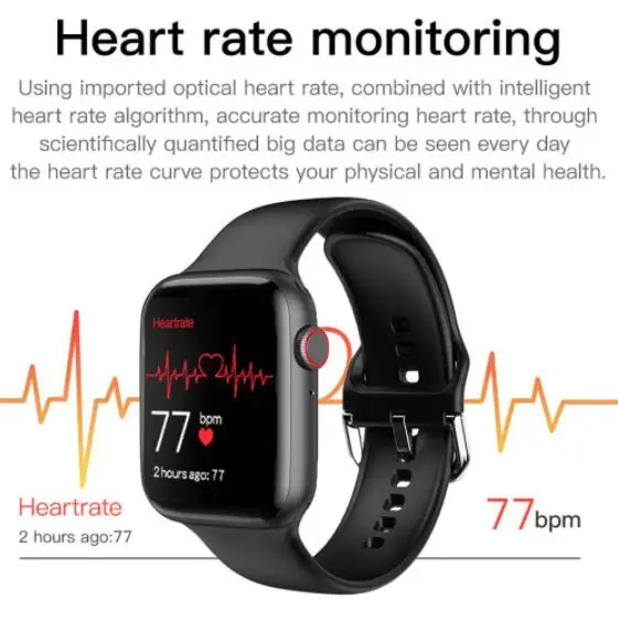 

IWO K8 Smart Watch 2020 Men Women 1.78 HD 320*385 Smartwatch 44mm Heart Rate Bluetooth Call Smart Watch PK Iwo FK78 W56 W54 W55