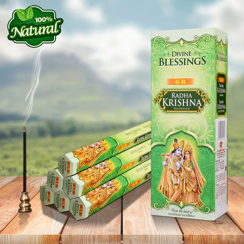 

GR Krishna Flavor Aroma India Incense Sticks,Aromatic Indoor Fragrance Home Living,Relaxing,Stress Relief,Meditation,Refreshing