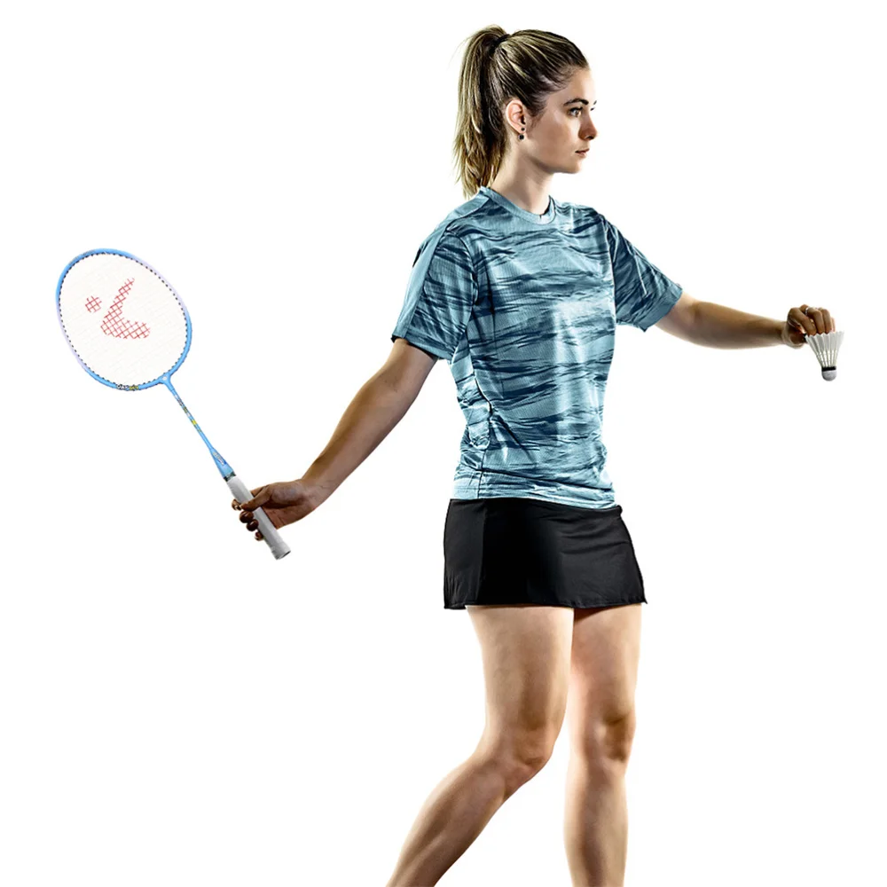 

1 Pair Kids Badminton Racket Aluminium Alloy Outdoor Sports Racket Set Training Pats Paternity Children Cartoon Badminton Racket