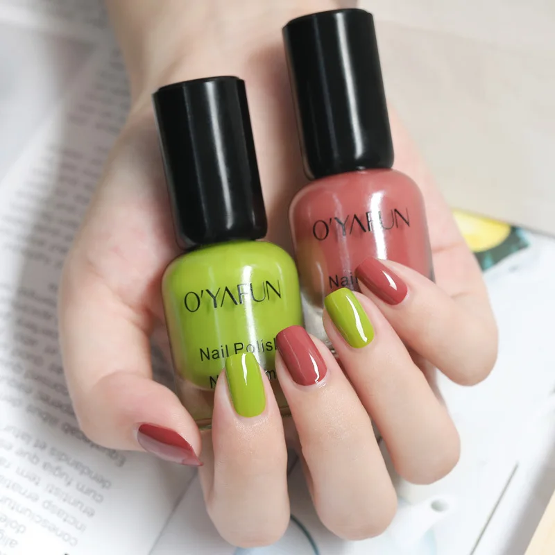 Quick-drying Nail Polish No-baking Candy Color Paint Non-toxic Art Pigment Varnish Environmentally Friendly | Красота и здоровье