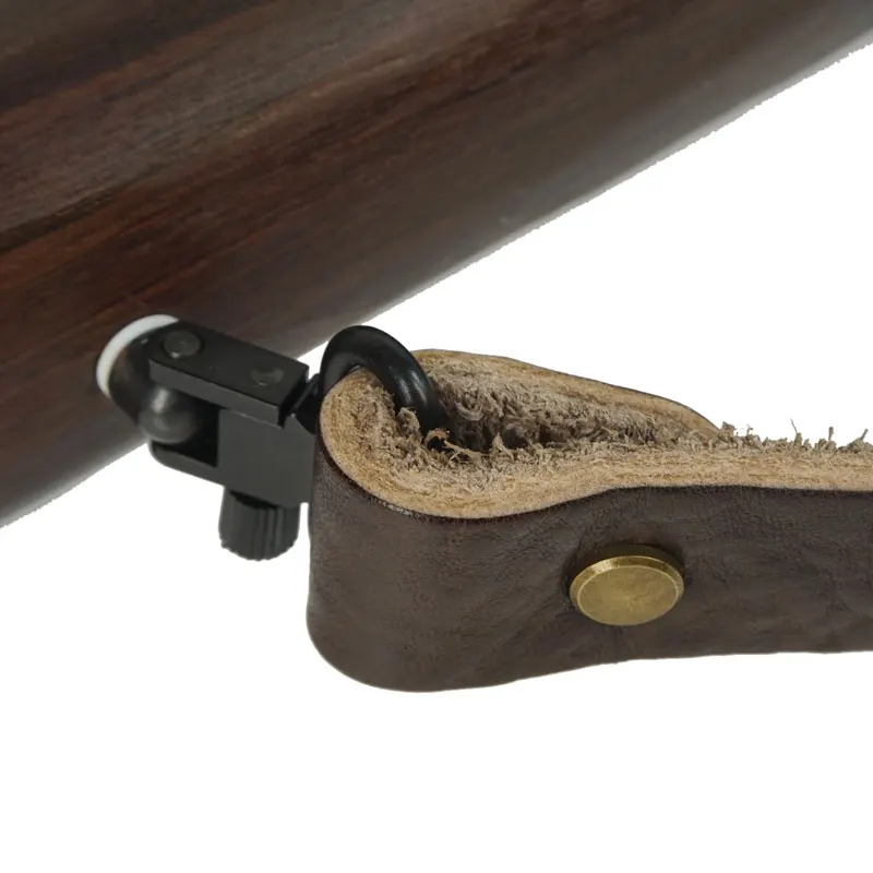 Кожаный ремень для ружья адаптер винтовки с Вертлюгами прочный Регулируемый