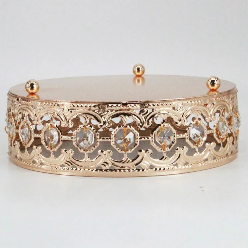 Полая Тарелка под золото Хрустальная подставка для торта инструменты