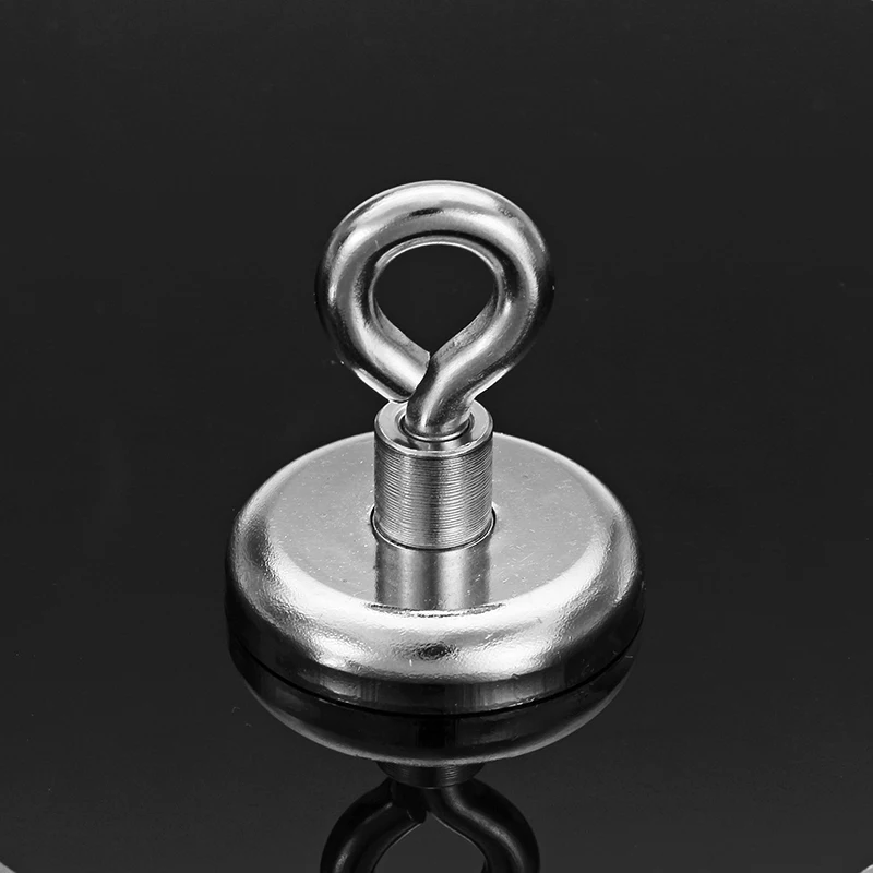 

Effetool 36mmx40mm 50kg Neodymium Recovery Magnet Metal Detector Claw Hook Magnet