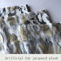 faux fur jacquard plush clothing home textile fashion home fabric