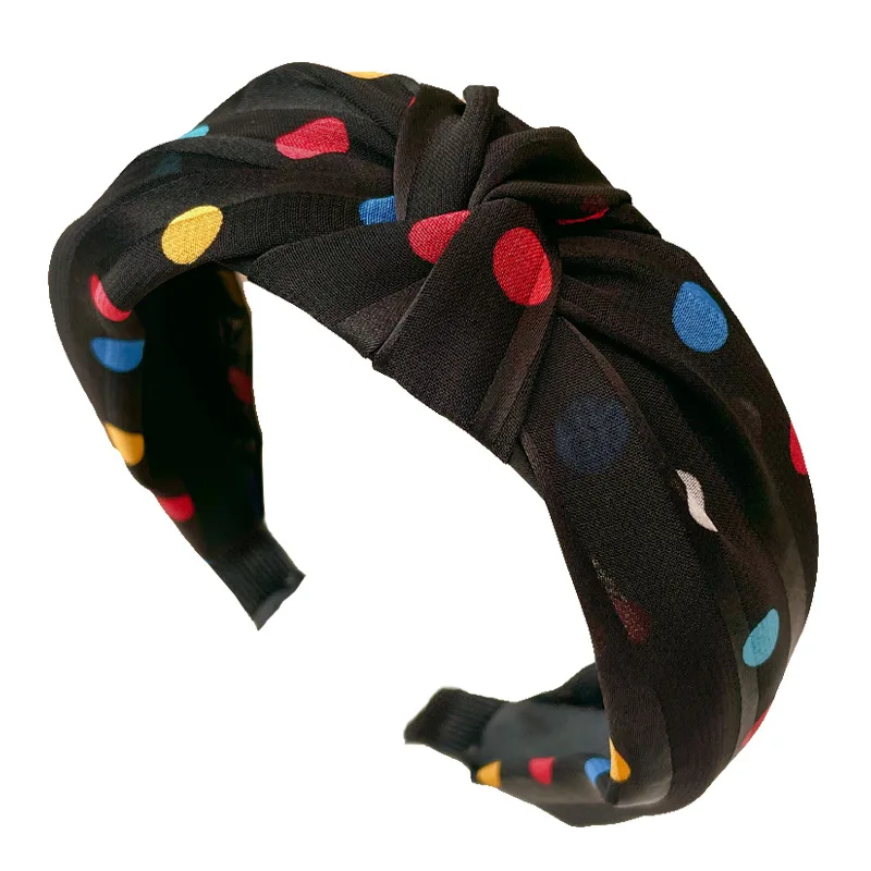 

Free shipping fashion women summer big dot hairbands girl's headbands lady's headwear hair accessories