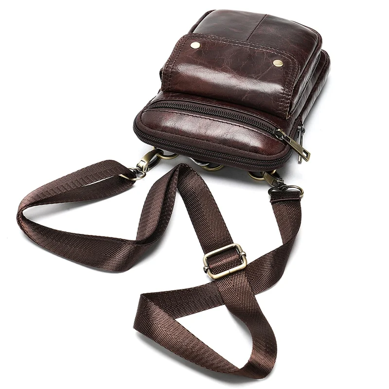 Поясная сумка поясная Мужская из натуральной кожи кошелек для монет мужские