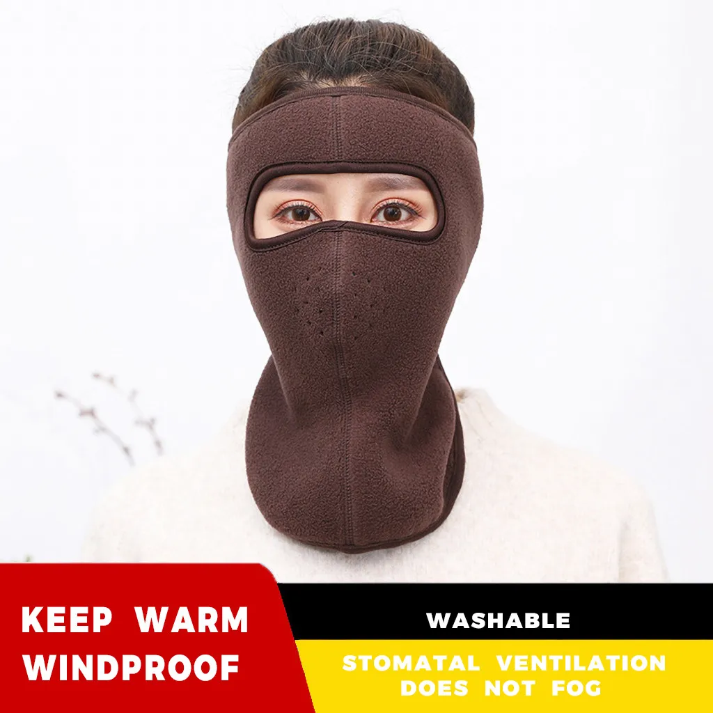 Мужская и женская зимняя теплая маска флисовые наушники для катания на лыжах