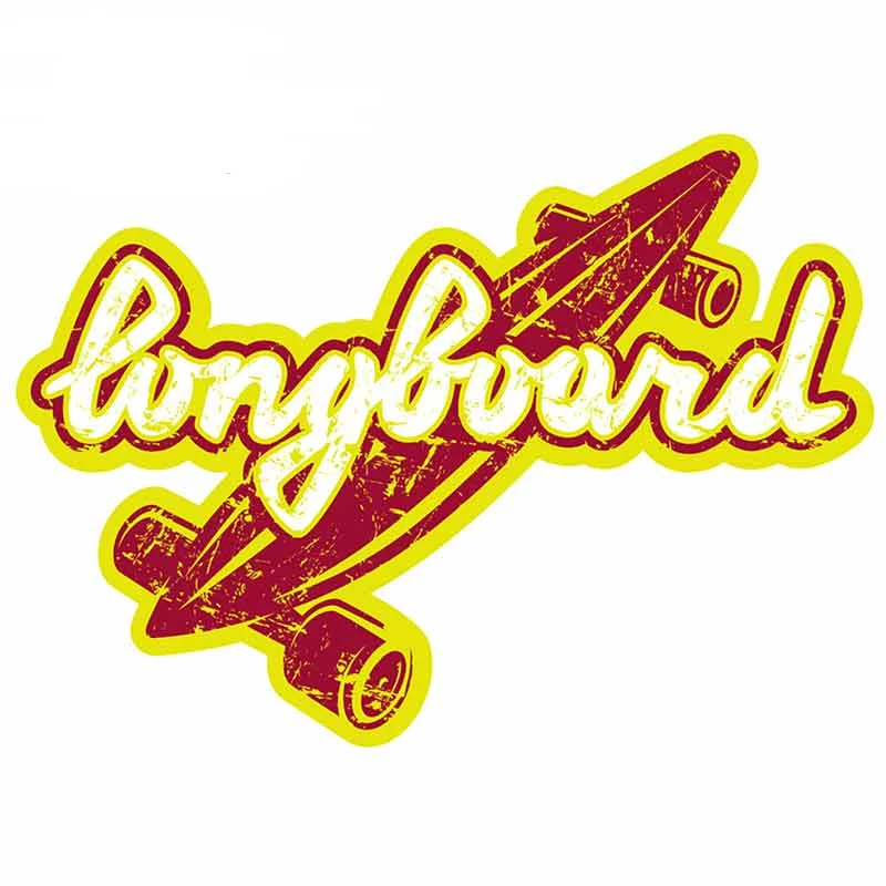 13 см для эмблемы с надписью Лонгборда забавные автомобильные наклейки граффити