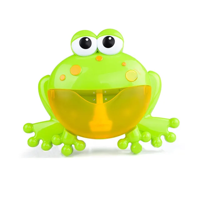 frog without box Открытый лягушка пузыря& крабы Детские Игрушки для ванны пузырь чайник ванна для купания мыло машина игрушки для детей с музыкой воды игрушки - Цвет: frog without box