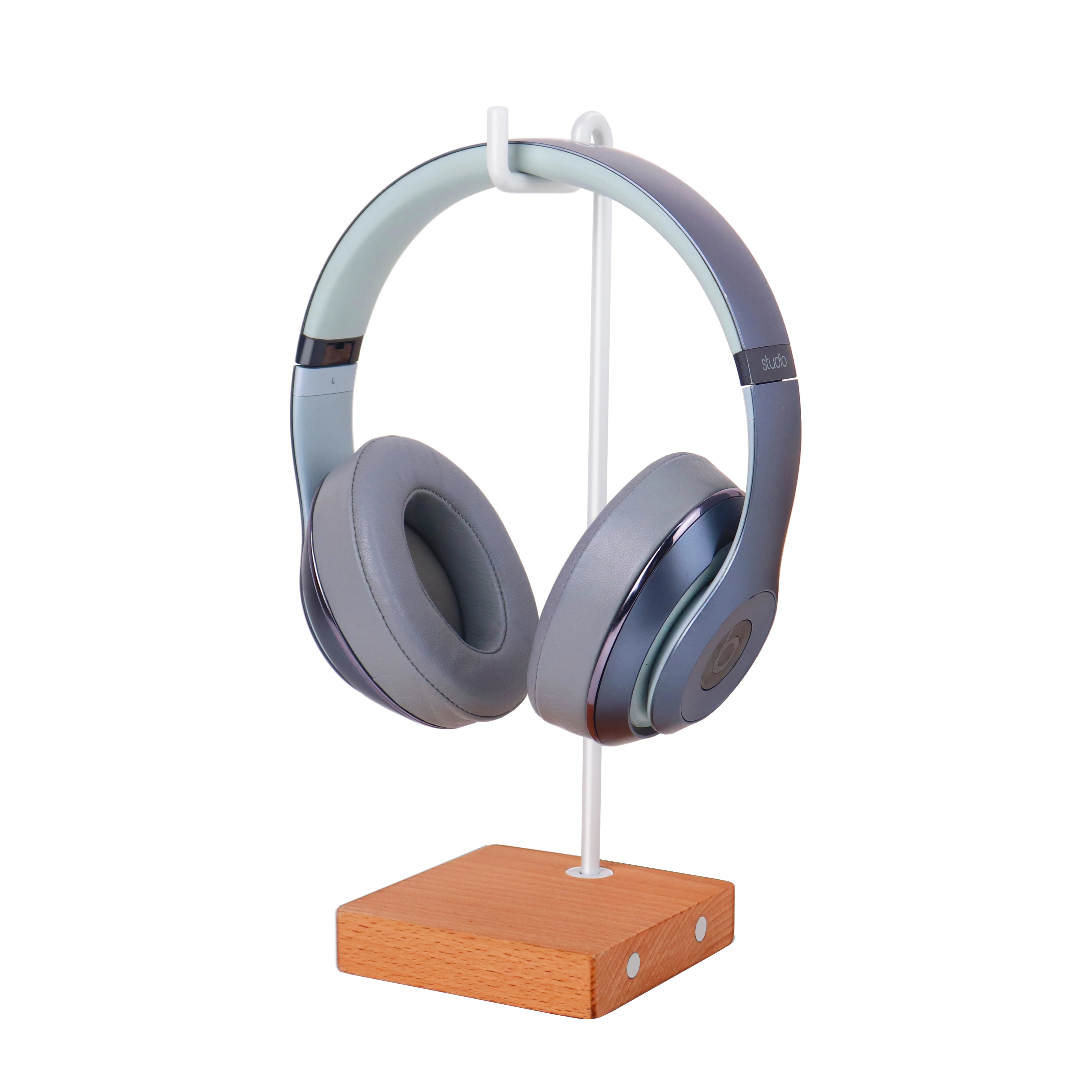 

Деревянная настольная подставка для наушников, простой дисплей, держатель для ПК, монитора, настенный крюк, настольное крепление