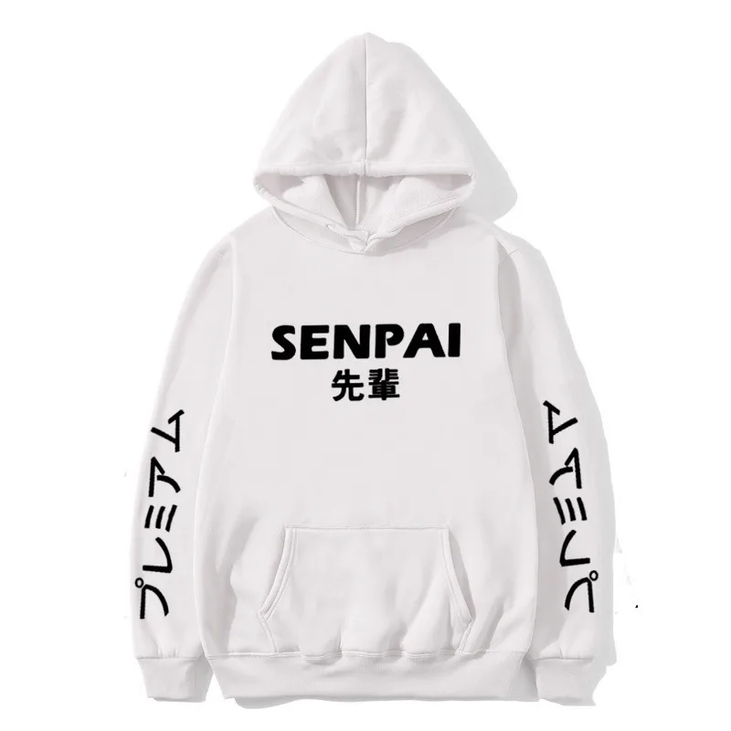 Горячая Распродажа модная Японская уличная толстовка с капюшоном SENPAI несколько