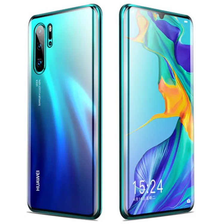 Для huawei P30 Lite чехол 360 Магнитная Адсорбция крышка из закаленного стекла для Pro