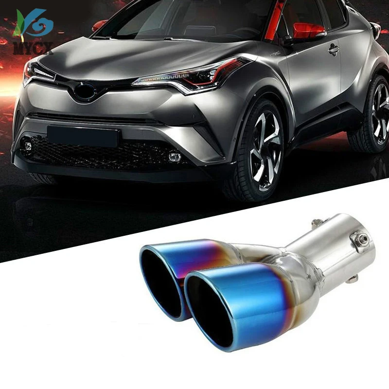 2016 2017 2018 2021 для Toyota C HR внешние аксессуары выхлопной кончик труба глушителя