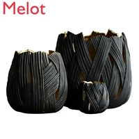 Nordic Style Cast Iron High-End Decoration Luxury and Tasteful Jewelry Jar Living Room Furnishings Handmade Lucky Crafts