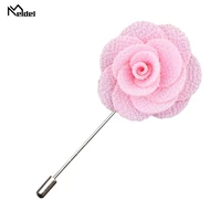 meldel fabric rose flowers boutonniere corsage wedding buttonhole white pink fabric flowers groom boutonniere man imitation pearl decor corsage wedding marriage corsage pins women brooch