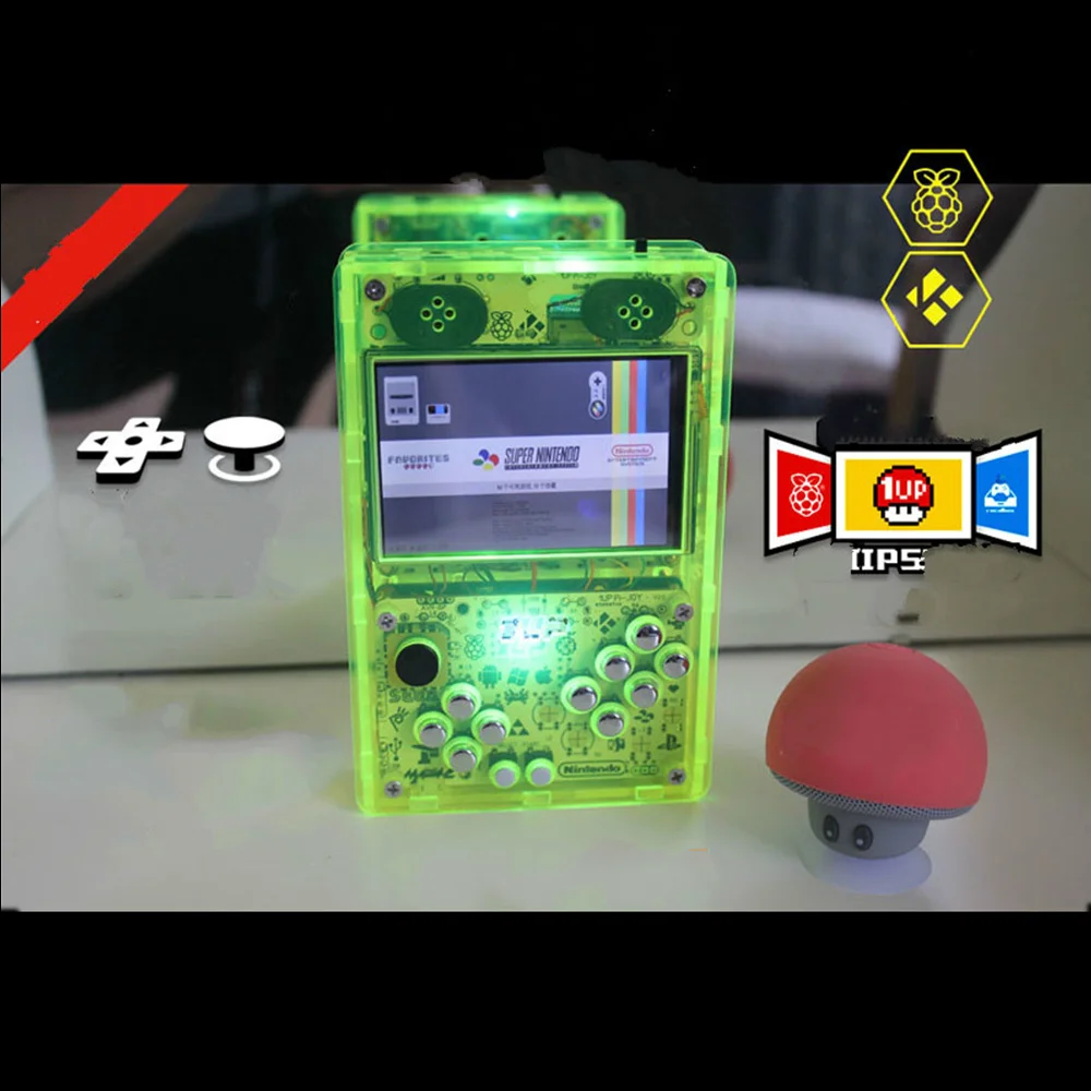 3 5 дюймовый экран выход Raspberry Pi B/B + игровая консоль портативный игровой плеер для