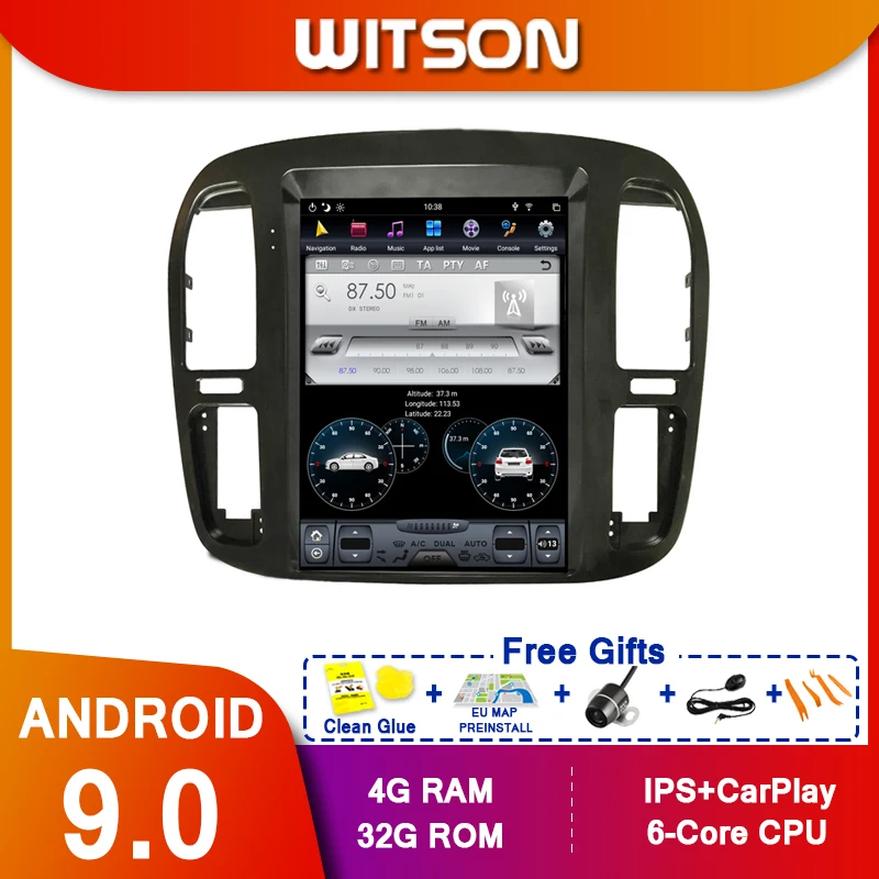 

Автомобильный мультимедийный плеер с вертикальным экраном WITSON, Android 9,0, GPS-навигация tesla для TOYOTA LAND CRUISER 1999-2002