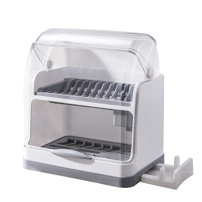 

Двухуровневый шкаф с крышкой, коробка для хранения палочек и чашек, бытовая полка для слива, чашек, кухонная разделочная доска, полка, Органа...