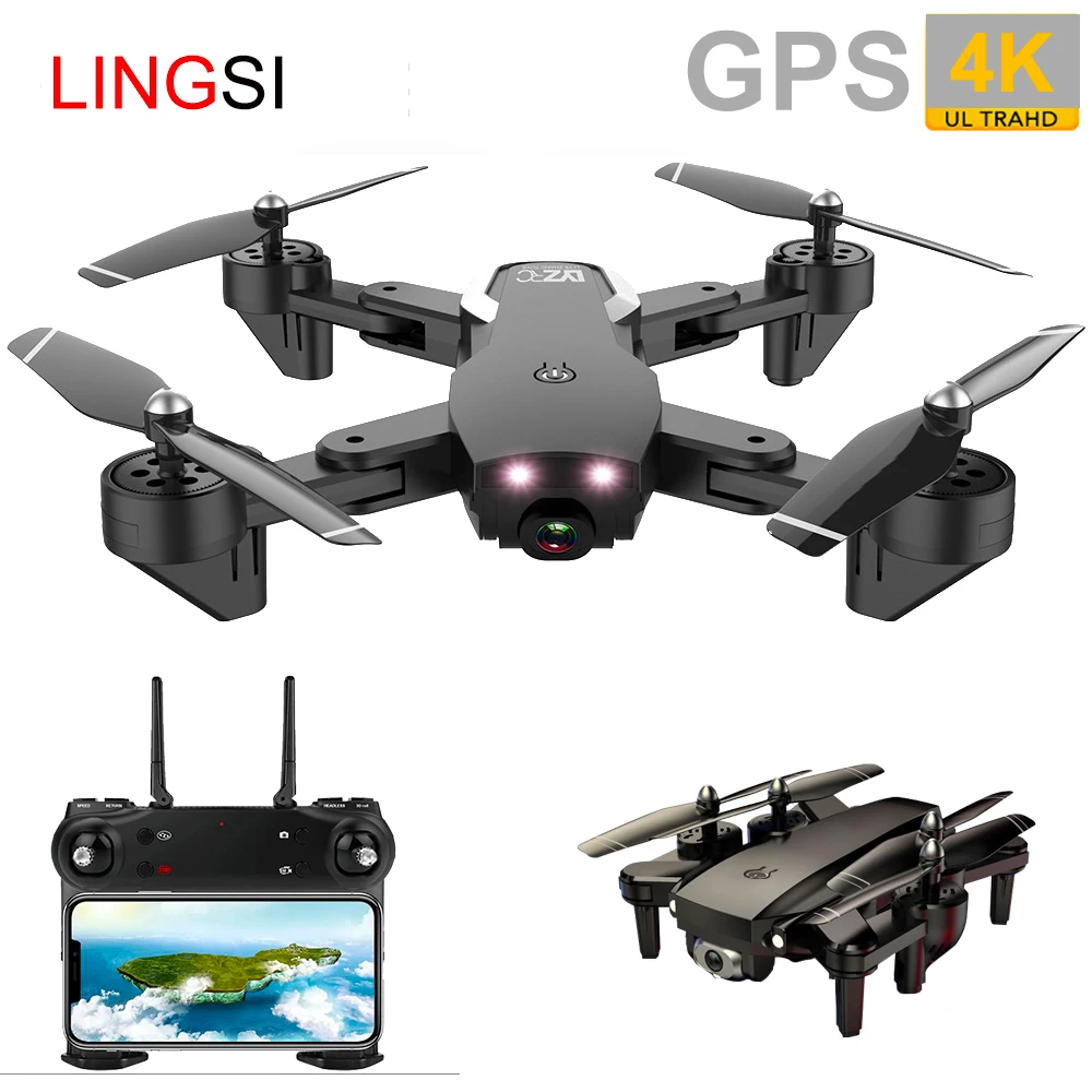 GPS FOLLOW ME Wi Fi FPV оптический Posit Quadcopter с 4K/1080P HD широкоугольной камерой Складная