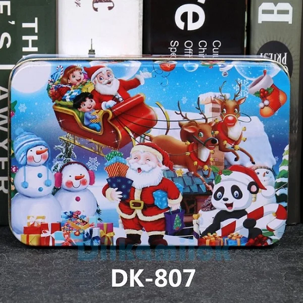 DK-807 Распродажа, 100 шт., мультяшная железная коробка, деревянные головоломки, игрушки для детей, раннее образование, развивающие интеллектуальные головоломки для детей - Цвет: DK-807