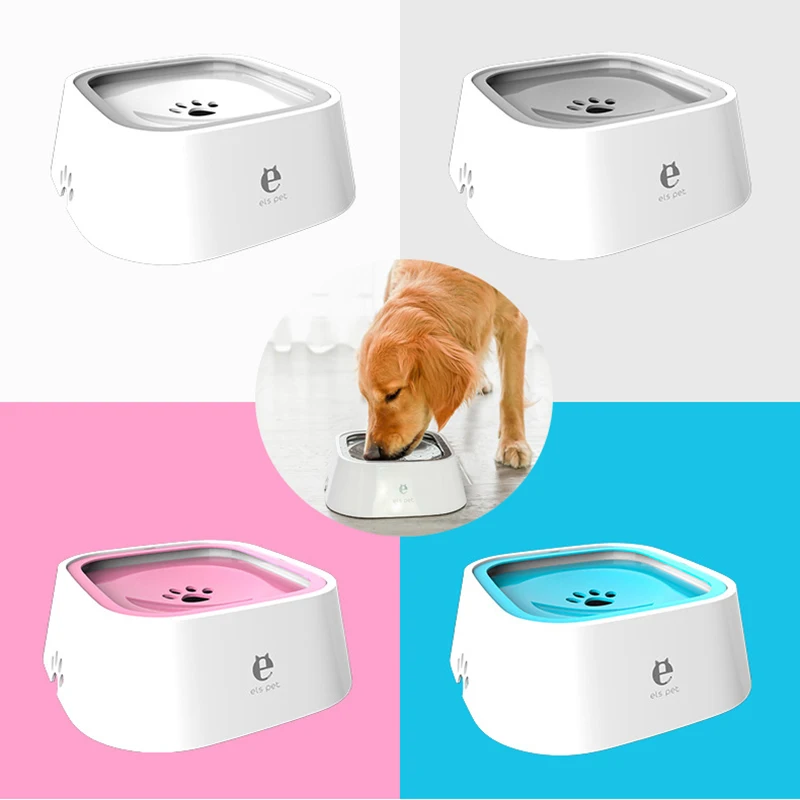 

Dog Water Dispenser Food Contain Storage Cat Clean Water Feeder Universal Pet Bowl Feeder Non-Wetting Mouth Hair