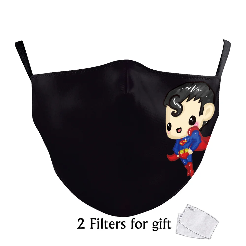 Моющиеся маски из ткани с мультяшным принтом Disney многоразовые для лица косплея