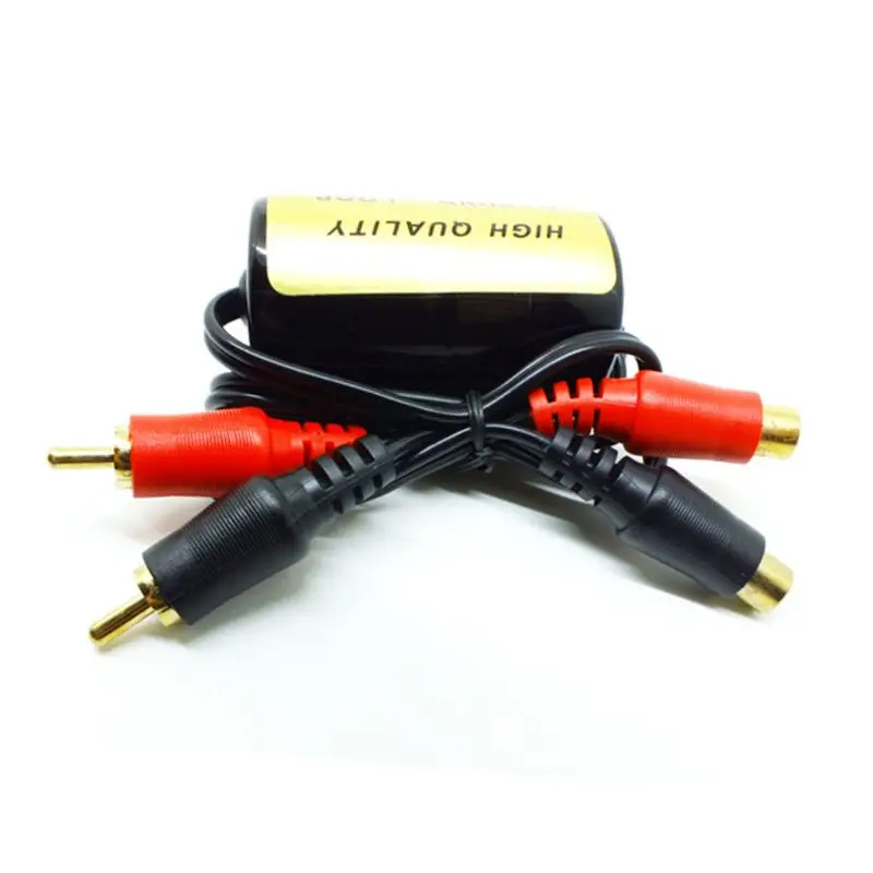 

RCA Audio Noise Filter Suppressor Ground Loop Isolator For Car And Home Stereo