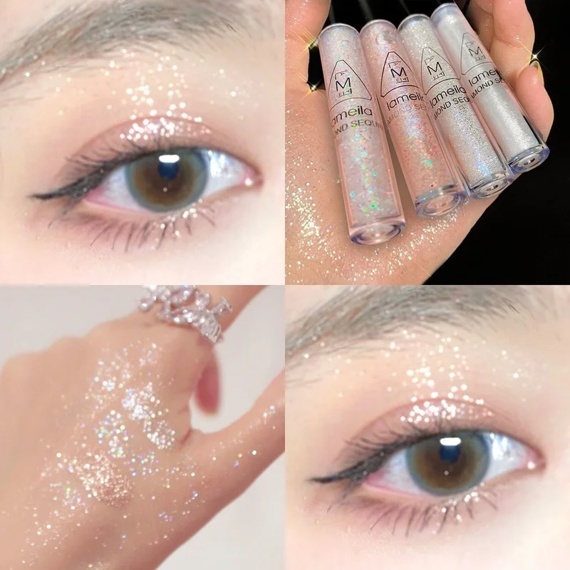 

Liquid Eyeshadow High Gloss Lying Silkworm Brightening Pearlescent Eye Makeup Glitter Eyeshadow Pallete Make Up Beauty Cosmetics