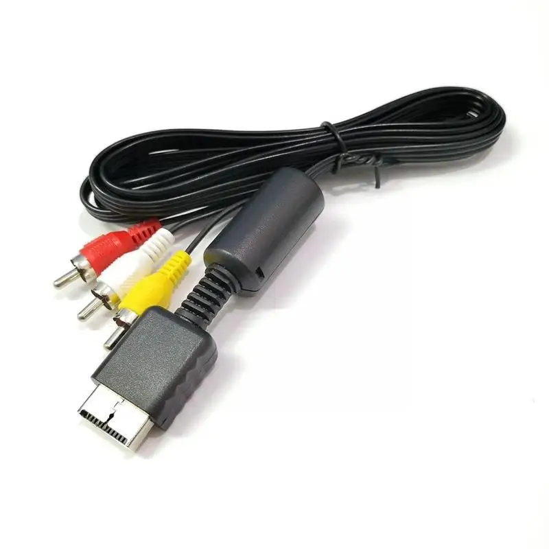 Digital Cables OEM 6FT RCA AV TV Audio Video Stereo Cable Cord For Playstation PS1 PS2 PS3 A/V Sony PS 1/2/3 K8H0 | Электроника