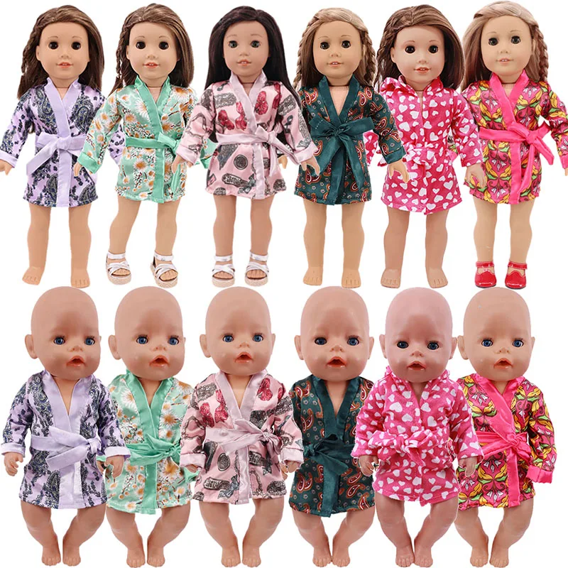 

18Inch American Doll Pajamas Clothes 43CM Reborn Born Baby Doll Clothes Accessories Nenuco Ropa Our Generation Girl's Toys Gift
