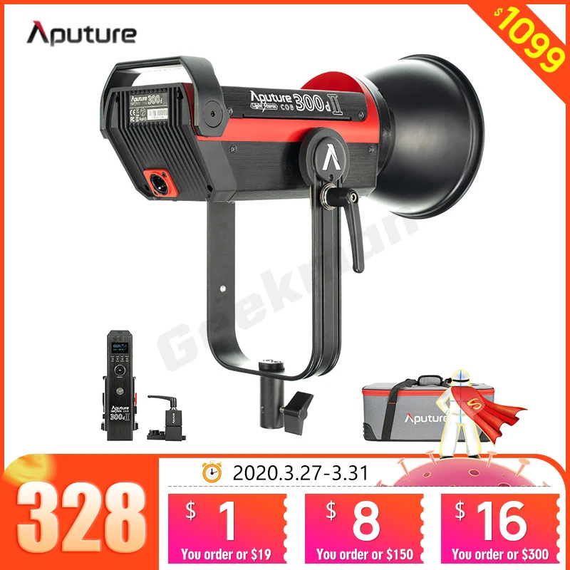 Aputure v-образной КРЕПЕЖНОЙ ПЛАСТИНОЙ LS C300d 2 300d II светодиодный видео светильник COB