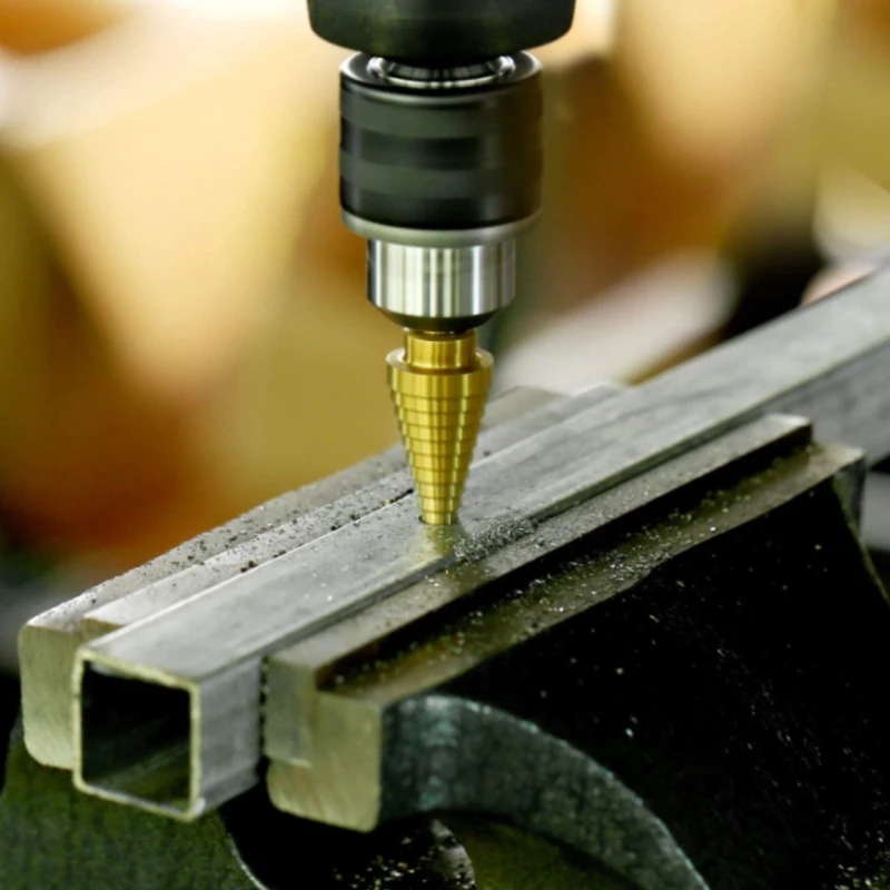 

3Pcs/set 3-12mm 4-12mm 4-20 mm HSS Straight Groove Step Drill Bit Titanium Coated Wood Metal Hole Cutter Core Drilling Tools Set