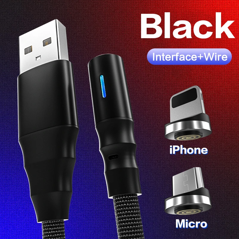Магнитный Micro USB кабель для iPhone samsung Быстрая зарядка данных провод шнур магнитное зарядное устройство usb type C 1,2 m кабель для мобильного телефона - Цвет: For iPhone Micro