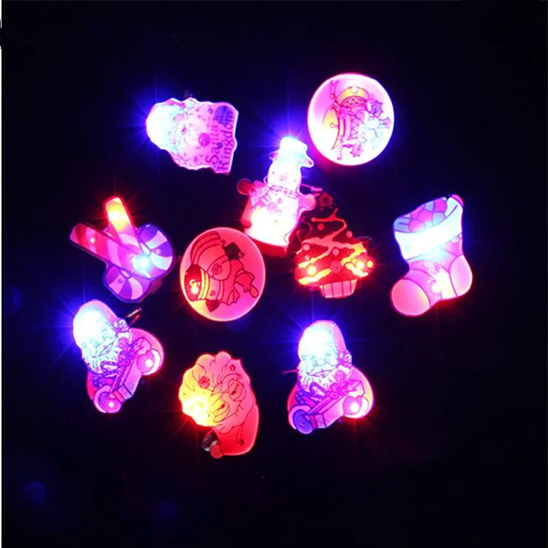 25 шт. тема снеговик мигает брошь с застежкой светильник на Санта Клаус значок