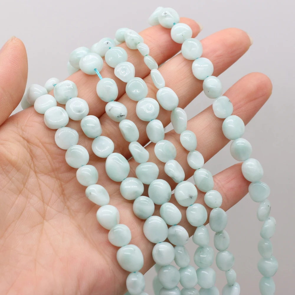 

Natural Green Angel Stone Beaded Irregular Shape Beads for Jewelry Making DIY Necklace Bracelet Accessries 6-8mm
