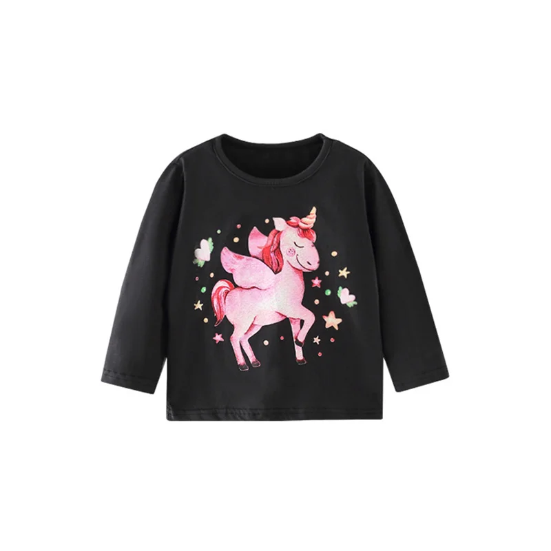 

Детская Хлопковая футболка с длинным рукавом, с изображением альпаки