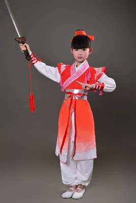 Детский Традиционный китайский костюм кунг-фу 2019 костюмы для детей ушу вышивка