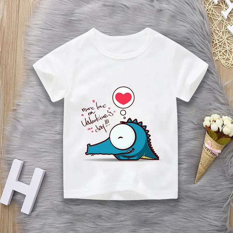 

2020 Boys &Girls Cartoon T -Shirts Kids Dinosaur Print T Shirt For Boys Children Summer Short Sleeve T -Shirt Cotton Tops Clothi
