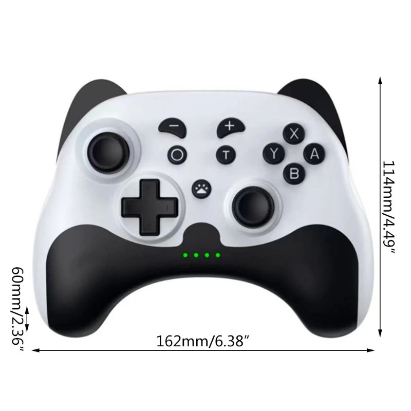 

67JA Wireless Game Controller Bluetooth-compatible Gamepad with 6-axis Motor TURBO Function Compatible with Switch/Android