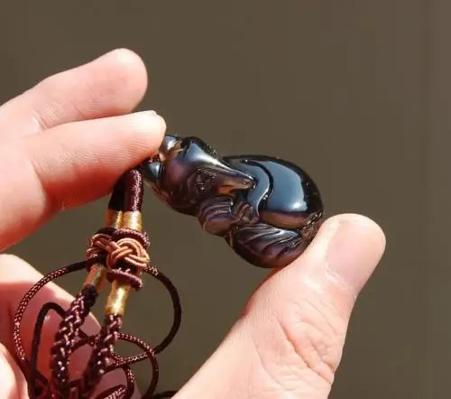 LETSFUN Изящные Ювелирные изделия натуральный ледяной обсидиановый камень ручная