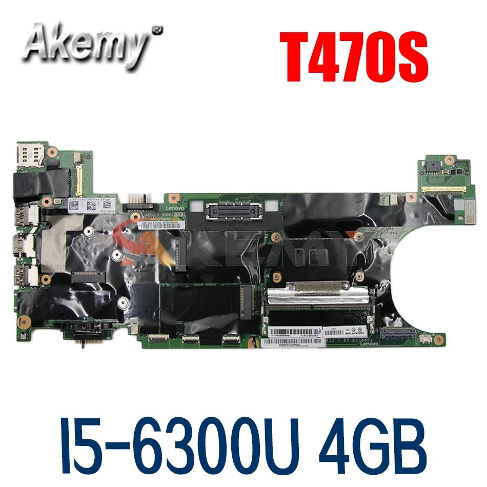 

Laptop motherboard For LENOVO Thinkpad T470S SR2F0 I5-6300U 4GB Mainboard NM-B081 01ER312 Full tested