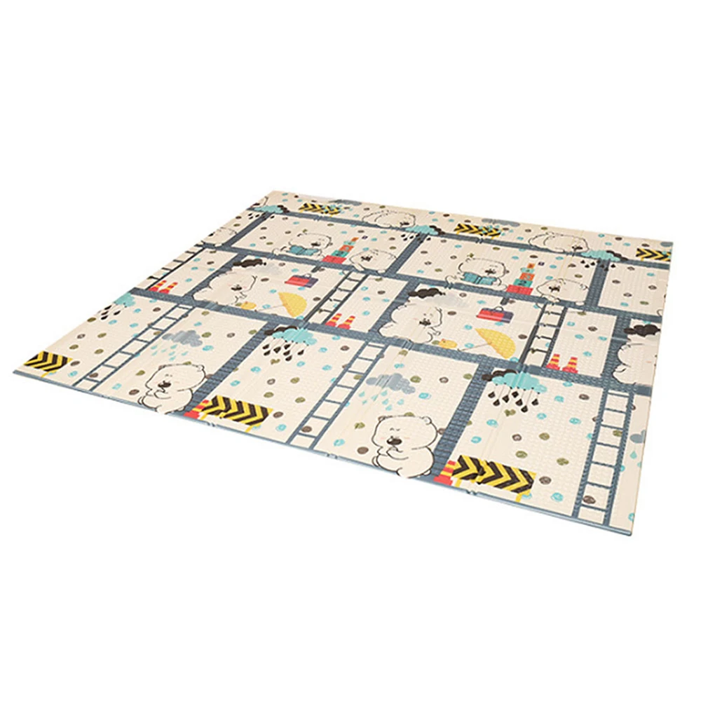 Детские блестящие детский игровой коврик складной головоломка для детей 200*150*1 см