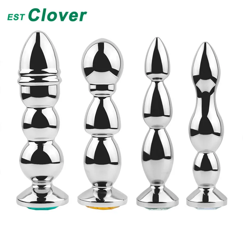 Анальная пробка массаж простаты Металлические анальные шарики