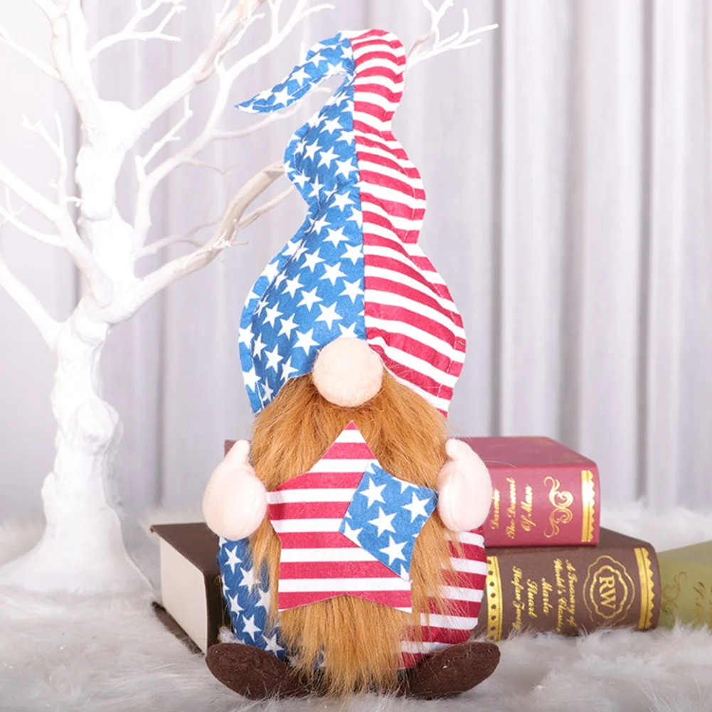 

Independence Day Doll Decoration Faceless Gnome Doll Simple Modern Holiday Party Home Living Room Decoration