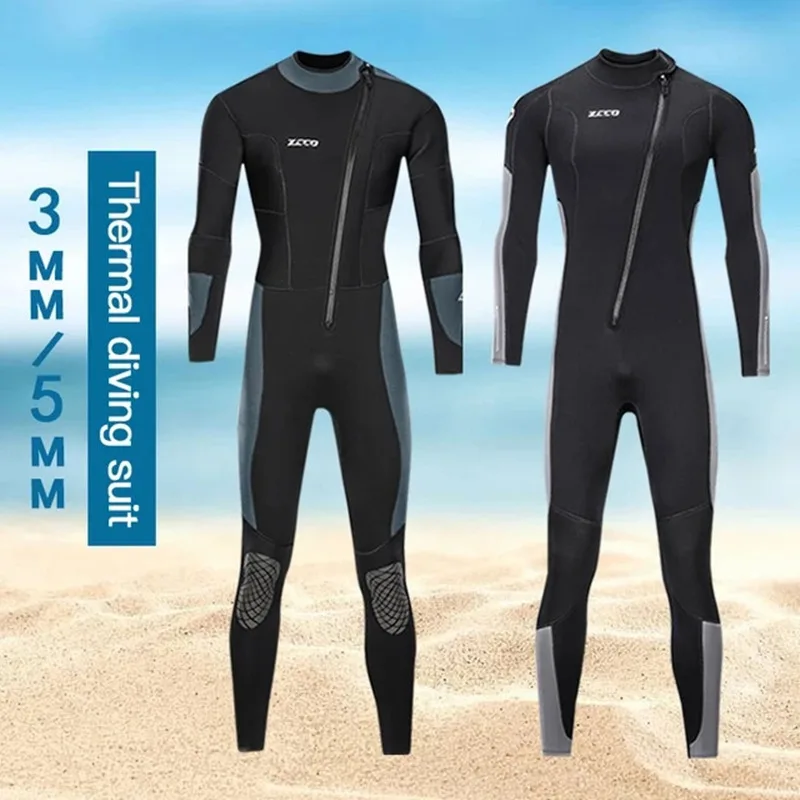 

2021 New 3mm 5mm Diving Suit Men Neoprene Wetsuit Plus Size XL XXL XXXL 4XL Scuba Wet Suit Spearfishing Surfing Warm Swimsuit