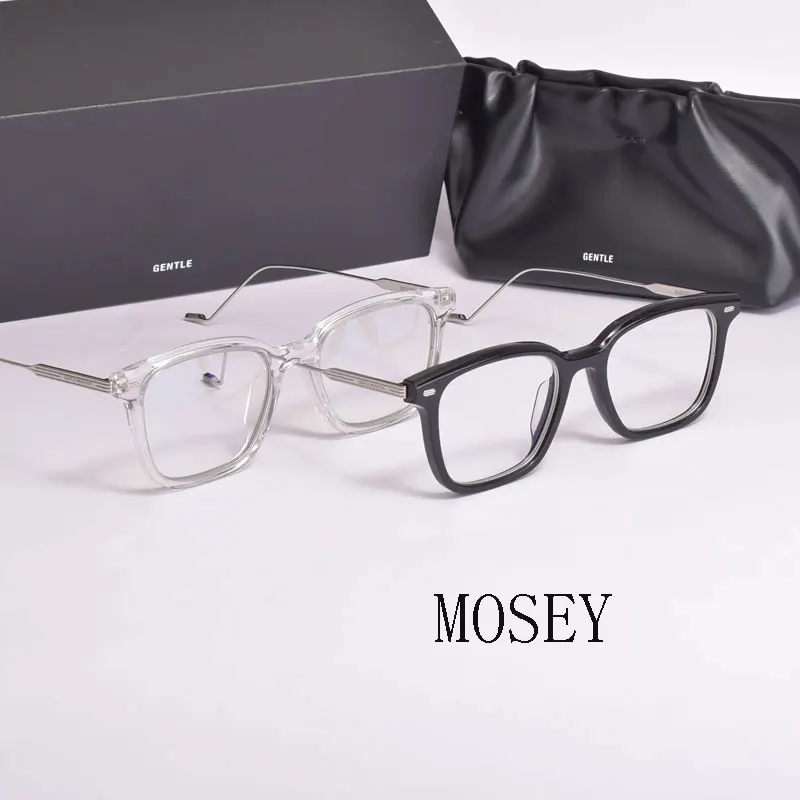 

2021 корейские Брендовые очки с мягкой оправой MOSEY квадратные очки для чтения по рецепту при близорукости для женщин и мужчин с чехлом