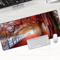 landscape art print diy design large size xxl mouse pad office computer rubber game big rubber keyboard pad for christmas gift