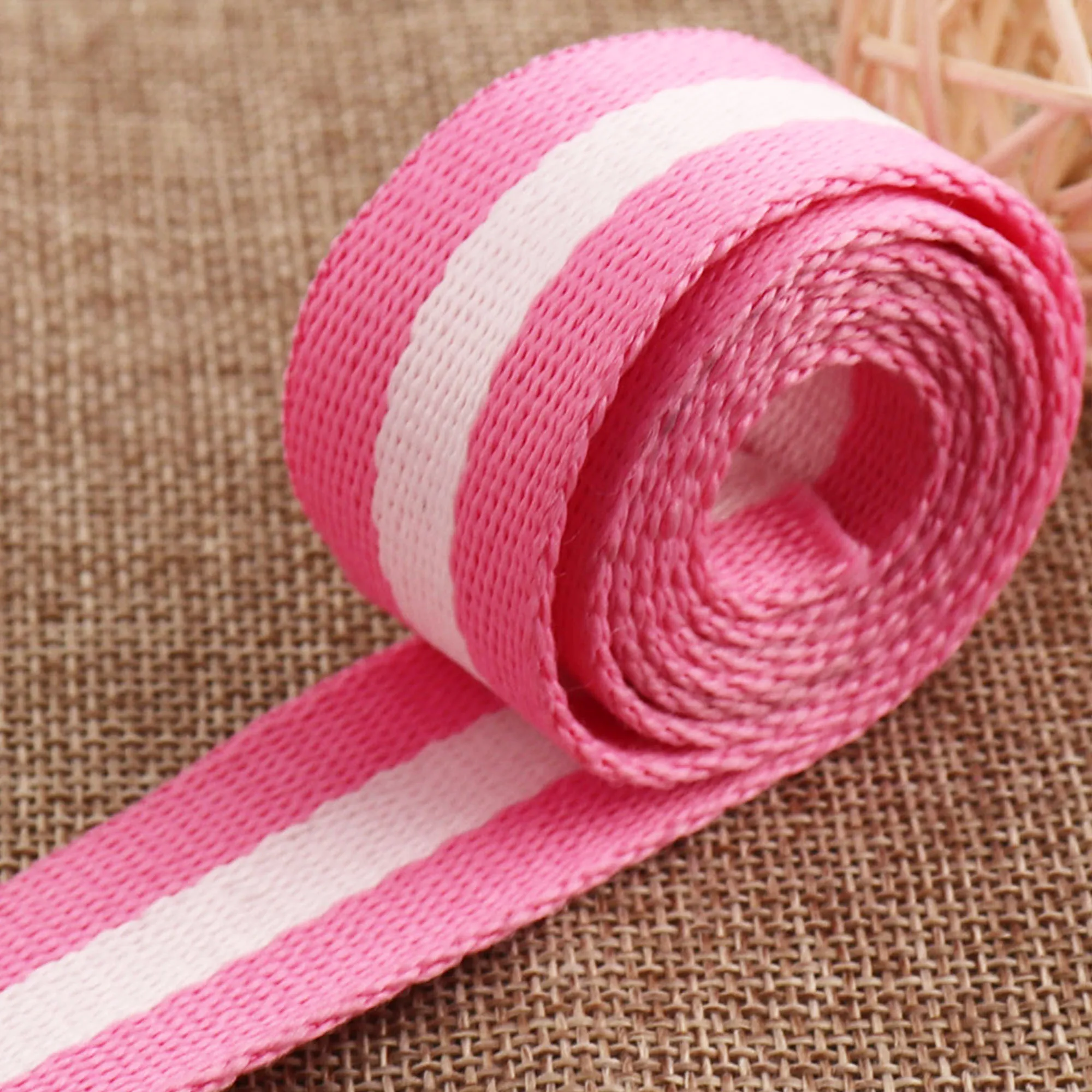 Полосатые хлопковые брелки для ключей ремни сумок кошелька ручки с ремнем 1 дюйм