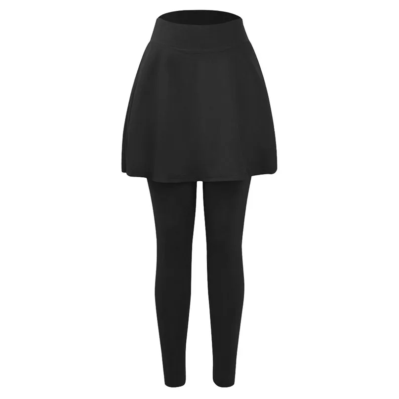 Женская Повседневная юбка леггинсы женская укороченная брюки для фитнеса