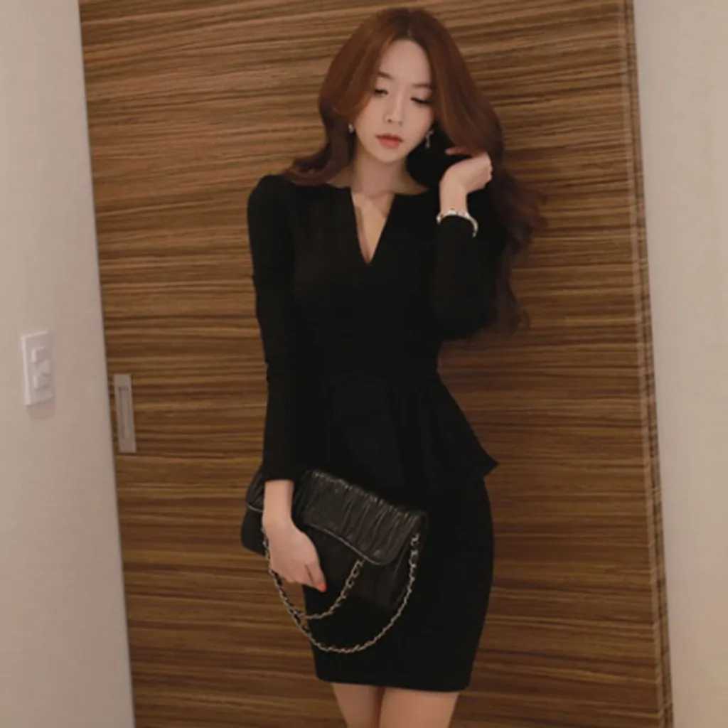 Элегантное женское платье 2019 тонкое мини профессиональное снаряжение